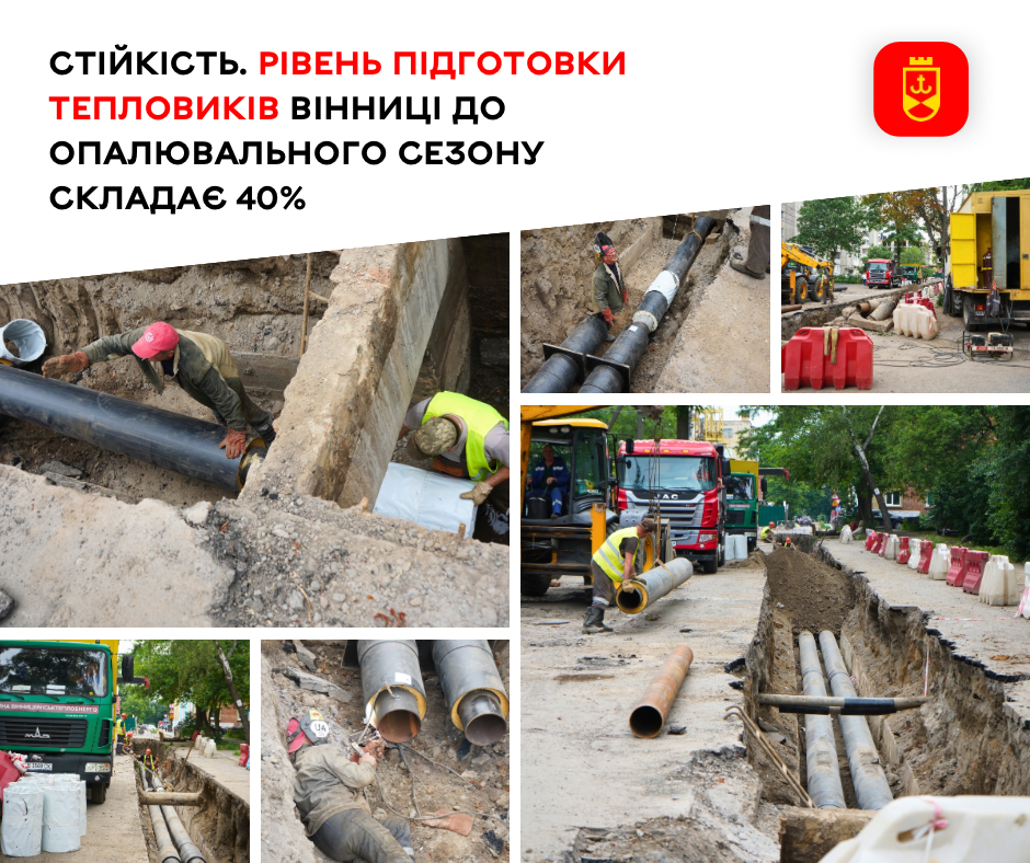 Стійкість. Рівень підготовки тепловиків Вінниці до опалювального сезону складає 40%